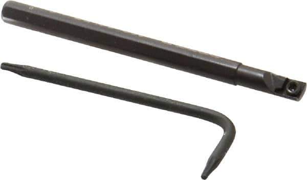 Seco - 0.183" Min Bore Diam, 2-1/2" OAL, 3/16" Shank Diam, SCLD Indexable Boring Bar - CD.. 1.2 Insert, Screw Holding Method - USA Tool & Supply