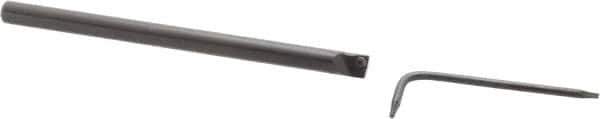 Seco - 0.265" Min Bore Diam, 3" OAL, 1/4" Shank Diam, SCLD Indexable Boring Bar - CD.. 1.2 Insert, Screw Holding Method - USA Tool & Supply