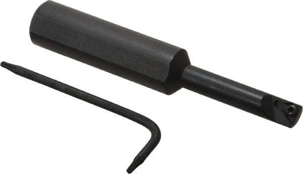 Seco - 0.3" Min Bore Diam, 3-1/4" OAL, 1/2" Shank Diam, STLD Indexable Boring Bar - 1-1/4" Max Bore Depth, TD.. 1.2 Insert, Screw Holding Method - USA Tool & Supply