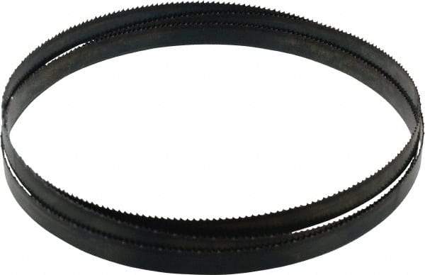 Disston - 10 TPI, 5' 8" Long x 1/2" Wide x 0.025" Thick, Welded Band Saw Blade - Carbon Steel, Toothed Edge, Raker Tooth Set, Flexible Back, Contour Cutting - USA Tool & Supply