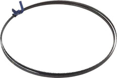 Disston - 10 TPI, 6' 8" Long x 1/4" Wide x 0.025" Thick, Welded Band Saw Blade - Carbon Steel, Toothed Edge, Raker Tooth Set, Flexible Back, Contour Cutting - USA Tool & Supply