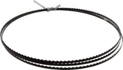 Disston - 4 TPI, 7' 9-1/2" Long x 1/4" Wide x 0.025" Thick, Welded Band Saw Blade - Carbon Steel, Toothed Edge, Raker Tooth Set, Flexible Back, Contour Cutting - USA Tool & Supply