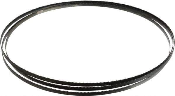 Disston - 14 TPI, 7' 9" Long x 1/4" Wide x 0.025" Thick, Welded Band Saw Blade - Carbon Steel, Toothed Edge, Raker Tooth Set, Flexible Back, Contour Cutting - USA Tool & Supply