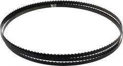 Disston - 4 TPI, 7' 9-1/2" Long x 3/8" Wide x 0.025" Thick, Welded Band Saw Blade - Carbon Steel, Toothed Edge, Raker Tooth Set, Flexible Back, Contour Cutting - USA Tool & Supply
