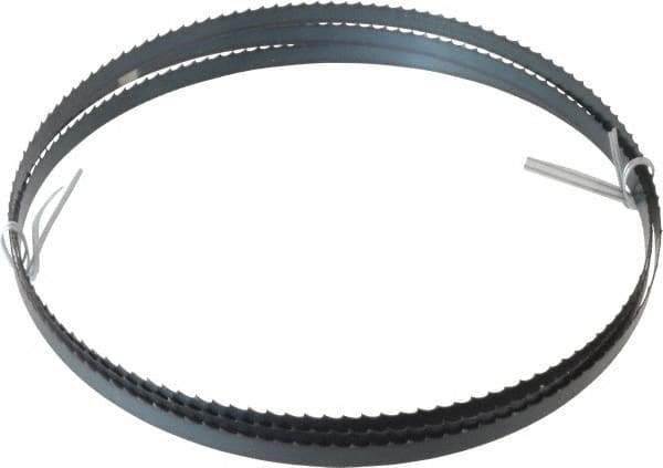 Disston - 4 TPI, 7' 9-1/2" Long x 1/2" Wide x 0.025" Thick, Welded Band Saw Blade - Carbon Steel, Toothed Edge, Raker Tooth Set, Flexible Back, Contour Cutting - USA Tool & Supply