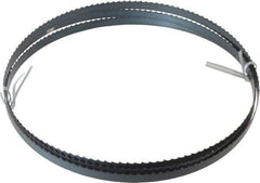 Disston - 4 TPI, 7' 9-1/2" Long x 1/2" Wide x 0.025" Thick, Welded Band Saw Blade - Carbon Steel, Toothed Edge, Raker Tooth Set, Flexible Back, Contour Cutting - USA Tool & Supply