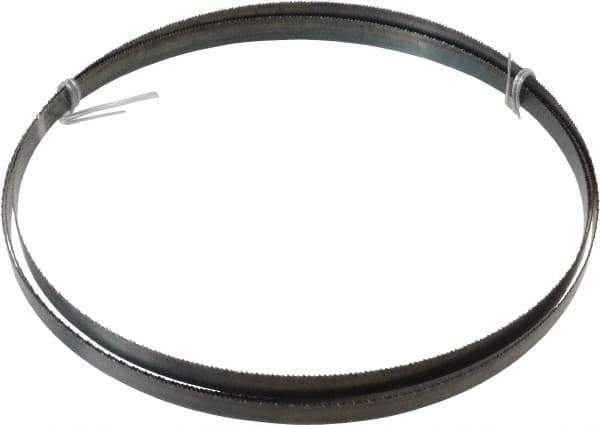 Disston - 14 TPI, 7' 9-1/2" Long x 1/2" Wide x 0.025" Thick, Welded Band Saw Blade - Carbon Steel, Toothed Edge, Raker Tooth Set, Flexible Back, Contour Cutting - USA Tool & Supply