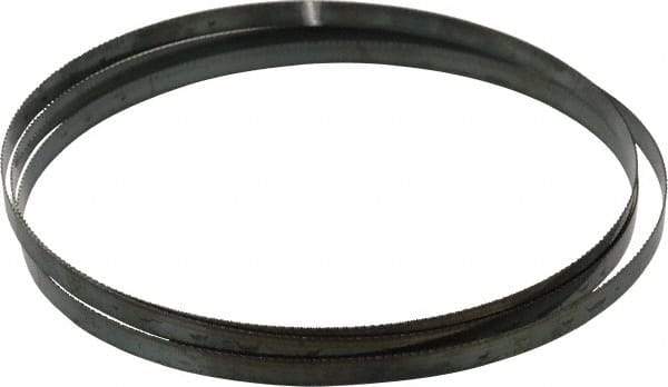Disston - 24 TPI, 7' 9-1/2" Long x 1/2" Wide x 0.025" Thick, Welded Band Saw Blade - Carbon Steel, Toothed Edge, Raker Tooth Set, Flexible Back, Contour Cutting - USA Tool & Supply