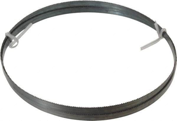 Disston - 10 TPI, 8' Long x 1/2" Wide x 0.025" Thick, Welded Band Saw Blade - Carbon Steel, Toothed Edge, Raker Tooth Set, Flexible Back, Contour Cutting - USA Tool & Supply
