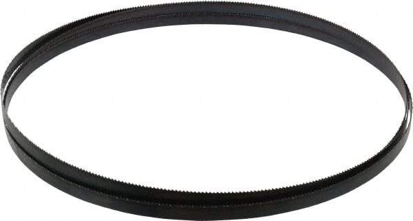 Disston - 4 TPI, 10' Long x 1/2" Wide x 0.025" Thick, Welded Band Saw Blade - Carbon Steel, Toothed Edge, Raker Tooth Set, Flexible Back, Contour Cutting - USA Tool & Supply