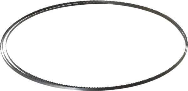 Disston - 6 TPI, 12' 6" Long x 1/4" Wide x 0.025" Thick, Welded Band Saw Blade - Carbon Steel, Toothed Edge, Raker Tooth Set, Flexible Back, Contour Cutting - USA Tool & Supply