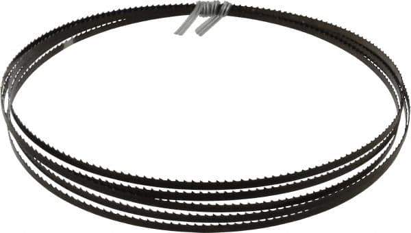Disston - 6 TPI, 12' 6" Long x 1/4" Wide x 0.025" Thick, Welded Band Saw Blade - Carbon Steel, Toothed Edge, Raker Tooth Set, Flexible Back, Contour Cutting - USA Tool & Supply