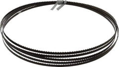 Disston - 6 TPI, 12' 6" Long x 1/4" Wide x 0.025" Thick, Welded Band Saw Blade - Carbon Steel, Toothed Edge, Raker Tooth Set, Flexible Back, Contour Cutting - USA Tool & Supply