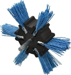 Dico - 4" OD, 1/4" Shank Diam, Nylon Wheel Brush - 1/4" Shank, 240 Grit - USA Tool & Supply