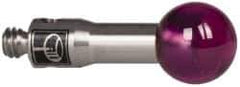 Renishaw - 0.1969 Inch Ball Diameter, Stainless Steel Stem, M2 Thread, Ruby Point Ball Tip CMM Stylus - 0.3937 Inch Working Length, 0.0984 Inch Stem Diameter, 0.3937 Inch Overall Length - USA Tool & Supply