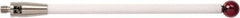 Renishaw - 0.315 Inch Ball Diameter, Ceramic Stem, M4 Thread, Ruby Point Ball Tip CMM Stylus - 3-15/16 Inch Working Length, 0.1772 Inch Stem Diameter, 3-15/16 Inch Overall Length - USA Tool & Supply