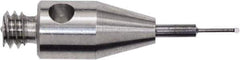 Renishaw - 0.0118 Inch Ball Diameter, Carbide Stem, M2 Thread, Ruby Point Ball Tip CMM Stylus - 0.0787 Inch Working Length, 0.01 Inch Stem Diameter, 0.3937 Inch Overall Length - USA Tool & Supply