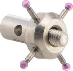 Renishaw - 0.04 Inch Ball Diameter, Carbide Stem, M2 Thread, Ruby Point Ball Tip CMM Stylus - 0.028 Inch Stem Diameter, 7.5 mm Overall Length - USA Tool & Supply