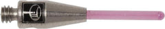 Renishaw - 0.0394 Inch Ball Diameter, Stainless Steel Stem, M2 Thread, Ruby Point Ball Tip CMM Stylus - 0.315 Inch Working Length, 0.5906 Inch Overall Length - USA Tool & Supply