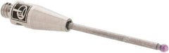 Renishaw - 0.0394 Inch Ball Diameter, Carbide Stem, M2 Thread, Ruby Point Ball Tip CMM Stylus - 1/2 Inch Working Length, 0.04 Inch Stem Diameter, 0.7874 Inch Overall Length - USA Tool & Supply