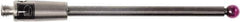 Renishaw - 0.0787 Inch Ball Diameter, Carbide Stem, M2 Thread, Ruby Point Ball Tip CMM Stylus - 0.8858 Inch Working Length, 0.0591 Inch Stem Diameter, 1.1811 Inch Overall Length - USA Tool & Supply
