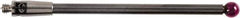 Renishaw - 0.1181 Inch Ball Diameter, Carbide Stem, M2 Thread, Ruby Point Ball Tip CMM Stylus - 1.4567 Inch Working Length, 0.0787 Inch Stem Diameter, 1.5748 Inch Overall Length - USA Tool & Supply