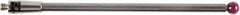 Renishaw - 0.1181 Inch Ball Diameter, Carbide Stem, M2 Thread, Ruby Point Ball Tip CMM Stylus - 1.8504 Inch Working Length, 0.0787 Inch Stem Diameter, 1.9685 Inch Overall Length - USA Tool & Supply