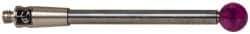 Renishaw - 0.1575 Inch Ball Diameter, Carbide Stem, M2 Thread, Ruby Point Ball Tip CMM Stylus - 1.1811 Inch Working Length, 0.0787 Inch Stem Diameter, 1.1811 Inch Overall Length - USA Tool & Supply