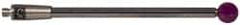 Renishaw - 0.1575 Inch Ball Diameter, Carbide Stem, M2 Thread, Ruby Point Ball Tip CMM Stylus - 1.5748 Inch Working Length, 0.0787 Inch Stem Diameter, 1.5748 Inch Overall Length - USA Tool & Supply