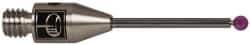 Renishaw - 0.0591 Inch Ball Diameter, Carbide Stem, M3 Thread, Ruby Point Ball Tip CMM Stylus - 1/2 Inch Working Length, 0.0394 Inch Stem Diameter, 0.7874 Inch Overall Length - USA Tool & Supply