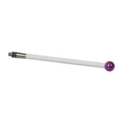 Renishaw - 0.1969 Inch Ball Diameter, Ceramic Stem, M2 Thread, Ruby Point Ball Tip CMM Stylus - 1.9685 Inch Working Length, 0.0984 Inch Stem Diameter, 1.9685 Inch Overall Length - USA Tool & Supply