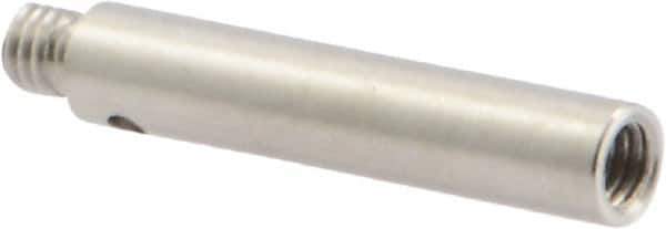 Renishaw - M3 Female and Male Connection, 0.1575 Inch Stem Diameter, Stainless Steel, CMM Stylus Extension - 0.7874 Inch Overall Length, For Use with M3 Threaded Stylus Range - USA Tool & Supply