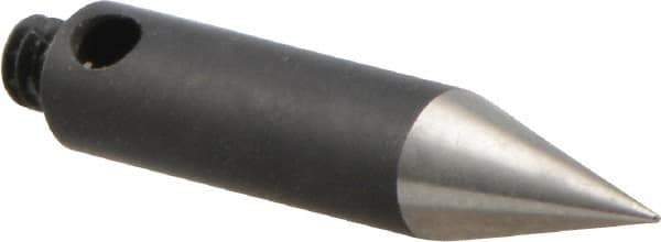 Renishaw - 0.1 mm Ball Diameter, Silver Steel Stem, M2 Thread, Steel Point Needle Tip CMM Stylus - 0.5906 Inch Overall Length - USA Tool & Supply