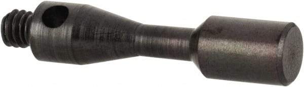 Renishaw - 0.12 Inch Ball Diameter, Silver Steel Stem, M2 Thread, Steel Point Disc Tip CMM Stylus - 0.1496 Inch Working Length, 0.0591 Inch Stem Diameter, 1/2 Inch Overall Length - USA Tool & Supply