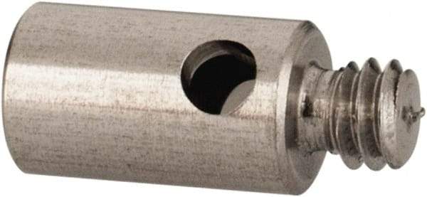 Renishaw - M2 Female and Male Connection, 0.1181 Inch Stem Diameter, Stainless Steel, CMM Stylus Extension - 0.1969 Inch Overall Length, For Use with M2 Threaded Stylus Range - USA Tool & Supply