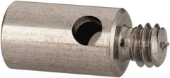 Renishaw - M2 Female and Male Connection, 0.1181 Inch Stem Diameter, Stainless Steel, CMM Stylus Extension - 0.1969 Inch Overall Length, For Use with M2 Threaded Stylus Range - USA Tool & Supply