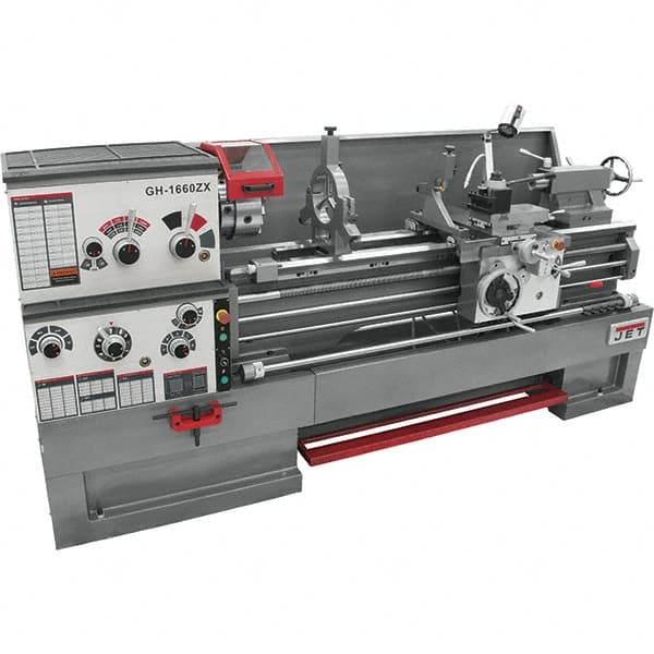 Jet - Bench, Engine & Toolroom Lathes Machine Type: Spindle Bore Spindle Speed Control: Geared Head - USA Tool & Supply