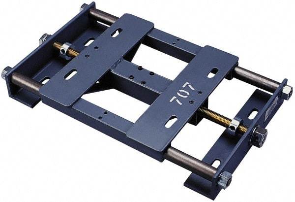 Made in USA - Steel Rigid Fixed Base Motor Base - Adjustable Motor Bases, 213/215 NEMA Frame - USA Tool & Supply