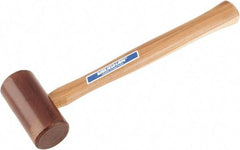 Vaughan Bushnell - 3/4 Lb Head Rawhide Mallet - 12" OAL, Wood Handle - USA Tool & Supply