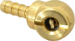 Acme - Open Check Brass Air Chuck - Ball Foot Chuck, 1/4 Barbed - USA Tool & Supply