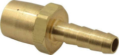 Acme - Closed Check Brass Air Chuck - Straight Push On Chuck, 1/4 Barbed - USA Tool & Supply