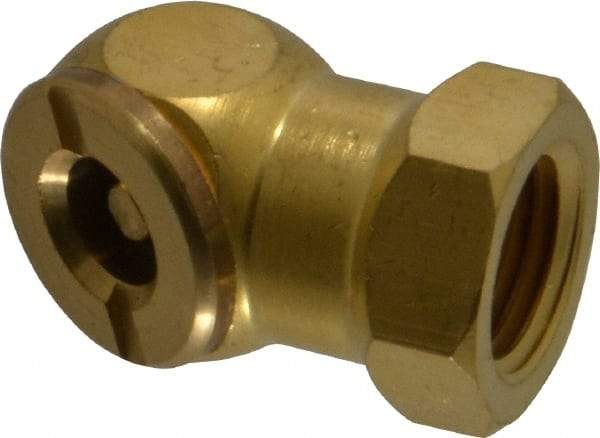 Acme - Closed Check Brass Air Chuck - Ball Foot Chuck, 1/4 FPT - USA Tool & Supply