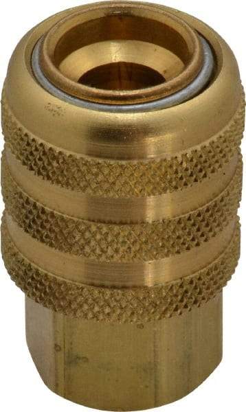 Acme - Open Check Brass Air Chuck - Lock On Chuck, 1/4 FPT - USA Tool & Supply