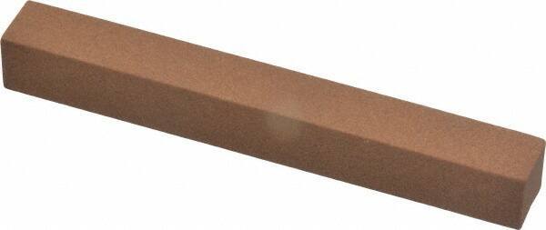 Norton - 4" Long x 1/2" Wide x 1/2" Thick, Aluminum Oxide Sharpening Stone - Square - USA Tool & Supply