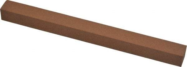 Norton - 6" Long x 1/2" Wide x 1/2" Thick, Aluminum Oxide Sharpening Stone - Square, Medium Grade - USA Tool & Supply