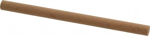 Norton - 4" Long x 1/4" Diam x 1/4" Thick, Aluminum Oxide Sharpening Stone - Round, Medium Grade - USA Tool & Supply
