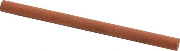 Norton - 4" Long x 1/4" Diam x 1/4" Thick, Aluminum Oxide Sharpening Stone - Round, Fine Grade - USA Tool & Supply