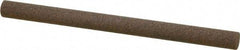 Norton - 4" Long x 1/4" Diam x 1/4" Thick, Aluminum Oxide Sharpening Stone - Round, Coarse Grade - USA Tool & Supply