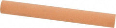 Norton - 4" Long x 1/2" Diam x 1/2" Thick, Aluminum Oxide Sharpening Stone - Round, Fine Grade - USA Tool & Supply