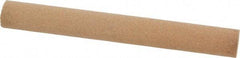 Norton - 4" Long x 1/2" Diam x 1/2" Thick, Aluminum Oxide Sharpening Stone - Round, Medium Grade - USA Tool & Supply